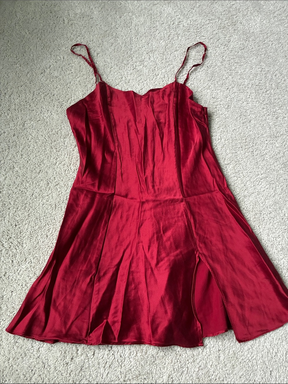 Victoria Secret size XS Silky Red Slip Dress